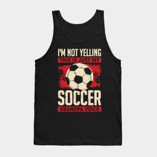 Funny Soccer Grandpa Grandfather Gift Tank Top